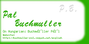 pal buchmuller business card